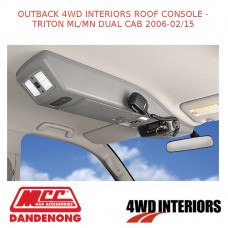 OUTBACK 4WD INTERIORS ROOF CONSOLE - TRITON ML/MN DUAL CAB 2006-02/15